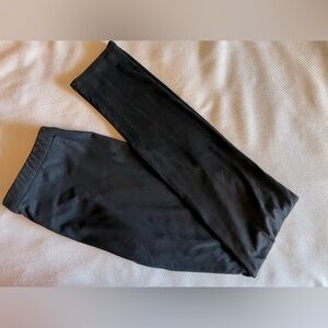 Astars black suede-like leggings